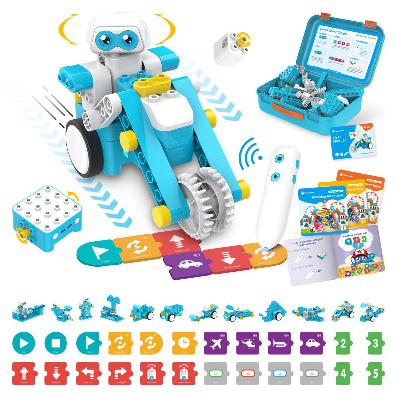 WhalesBot B3 Pro 24in1 Coding Robot Kit Educational STEM Toy Advanced Smart Programming for Educators Robot Building Set with ControllerMotorSensors for Kids 46 57 - Image 2
