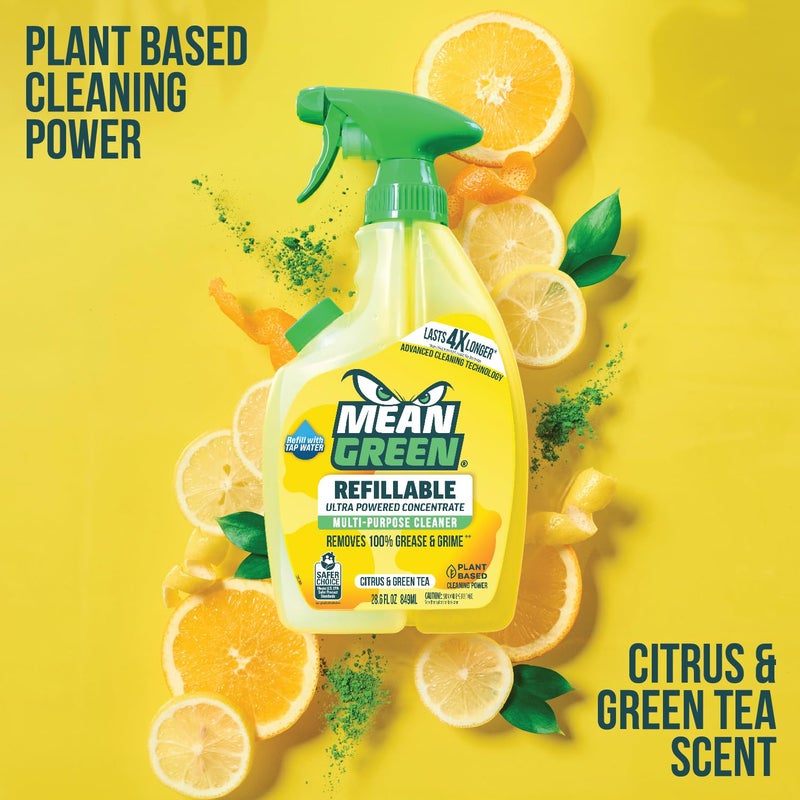 Mean Green Refillable Ultra Powered CONCENTRATE Multi Purpose Cleaner, Citrus & Green Tea, 14.3 fl oz - Image 5