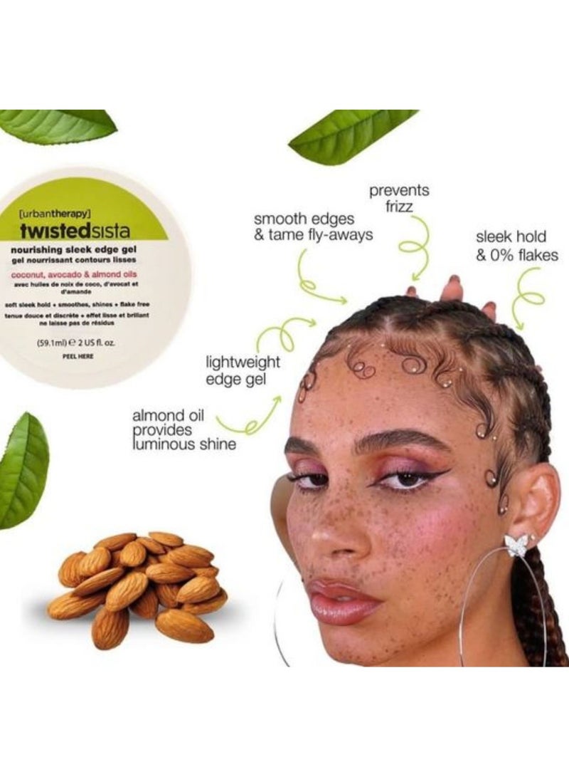 Twisted Sista Nourishing Sleek Edge Gel, 2 Ounce - Image 3