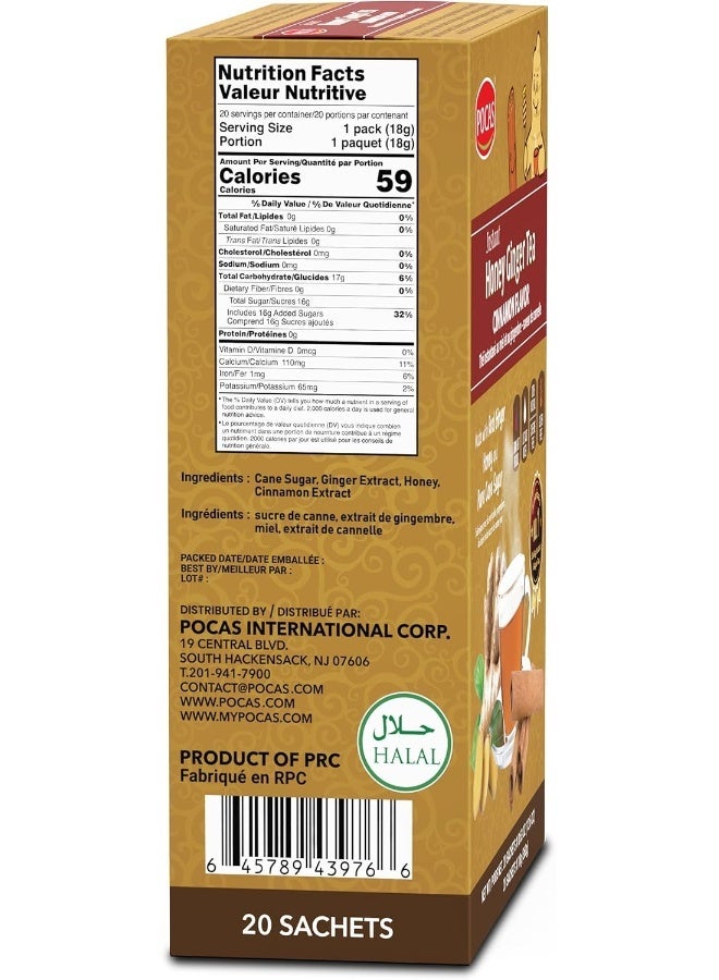 Pocas Instant Honey Ginger Tea with Cinnamon - Image 2