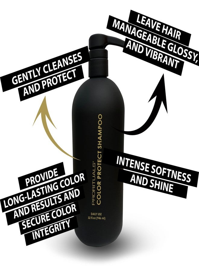 Prorituals Color Protect Shampoo for Color Treated Hair - Large Size, Natural, Color Safe Shampoo with Keratin, Anti Hair Loss & Moisturizing for Damaged Hair, 32 fl oz - Image 4