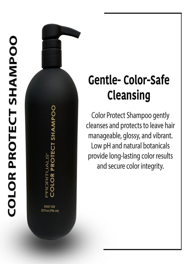 Prorituals Color Protect Shampoo for Color Treated Hair - Large Size, Natural, Color Safe Shampoo with Keratin, Anti Hair Loss & Moisturizing for Damaged Hair, 32 fl oz - Image 2