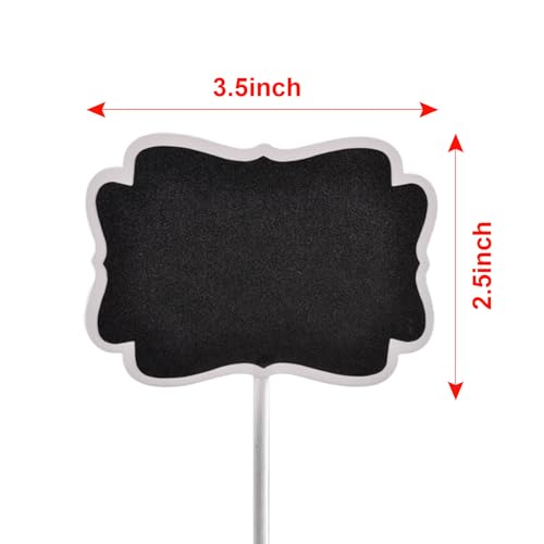 UCEC Food Labels for Party Buffet, Wood Mini Chalkboards Signs for Food with Stand, Food Signs for Party Buffet, for Message Board Signs, Place Cards for Weddings, Table Numbers, by UCEC - Image 4