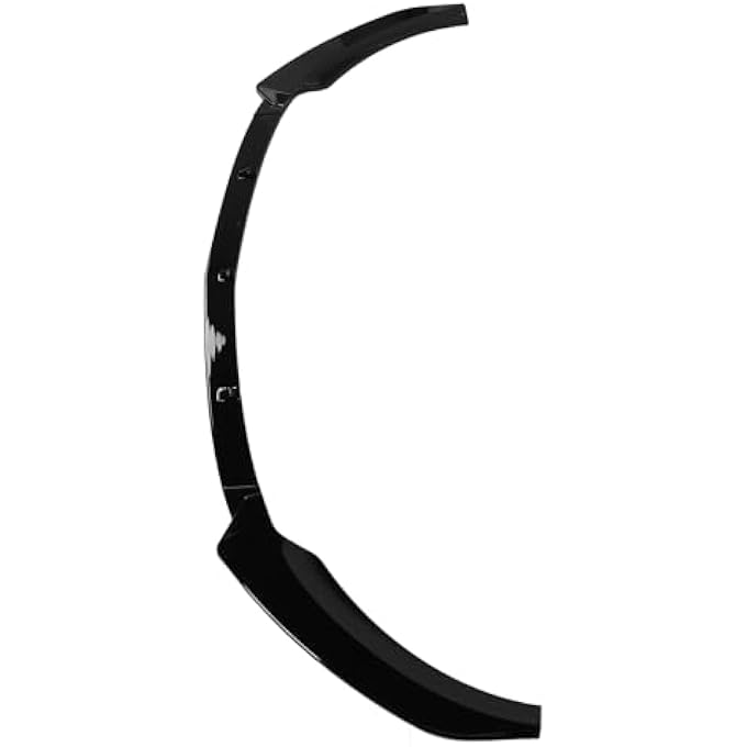 Brilluxa Front Bumper Lip, Splitter Spoiler, Compatible with Mercedes-Benz A Class W177 Pre Facelift 5 5S AMG 20182023, 3Piece Front Lip Body Kit, Aerodynamic Bumper Extension Trim (Bright Black) - Image 4