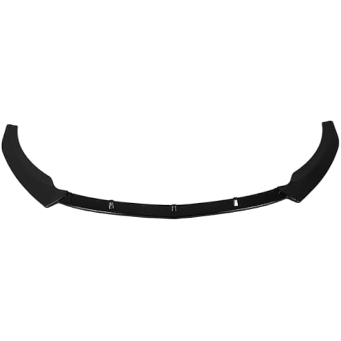 Brilluxa Front Bumper Lip, Splitter Spoiler, Compatible with Mercedes-Benz A Class W177 Pre Facelift 5 5S AMG 20182023, 3Piece Front Lip Body Kit, Aerodynamic Bumper Extension Trim (Bright Black) - Image 5