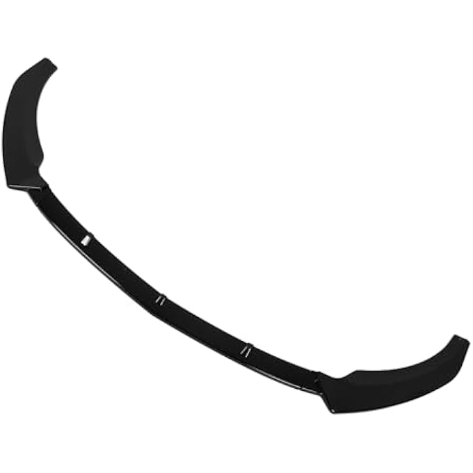 Brilluxa Front Bumper Lip, Splitter Spoiler, Compatible with Mercedes-Benz A Class W177 Pre Facelift 5 5S AMG 20182023, 3Piece Front Lip Body Kit, Aerodynamic Bumper Extension Trim (Bright Black) - Image 3