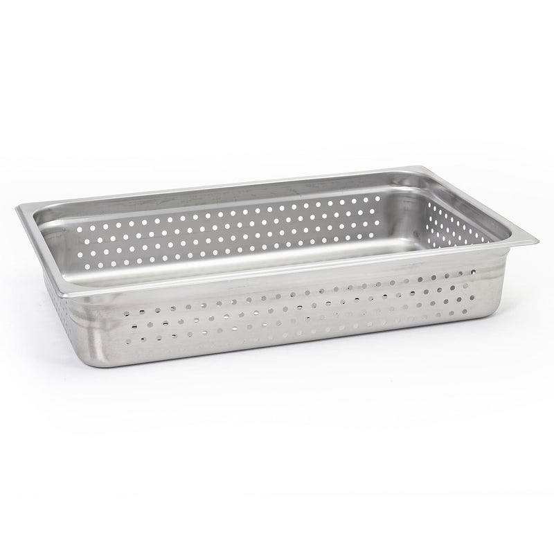 Adcraft Adcraft Perforated Steam TableHotel Pan Full Size 4 Deep Pack of 6 in Stainless Steel PP200F4 - Image 2