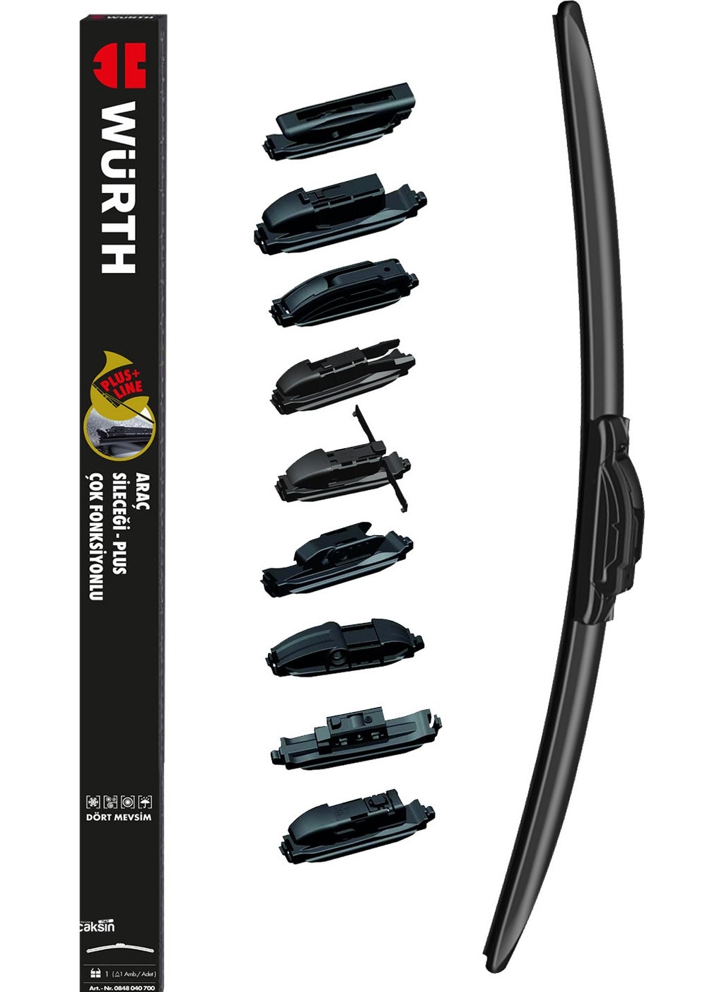 Würth Front Banana Wiper Compatible with Citroen C1 2014-2017  - Image 1