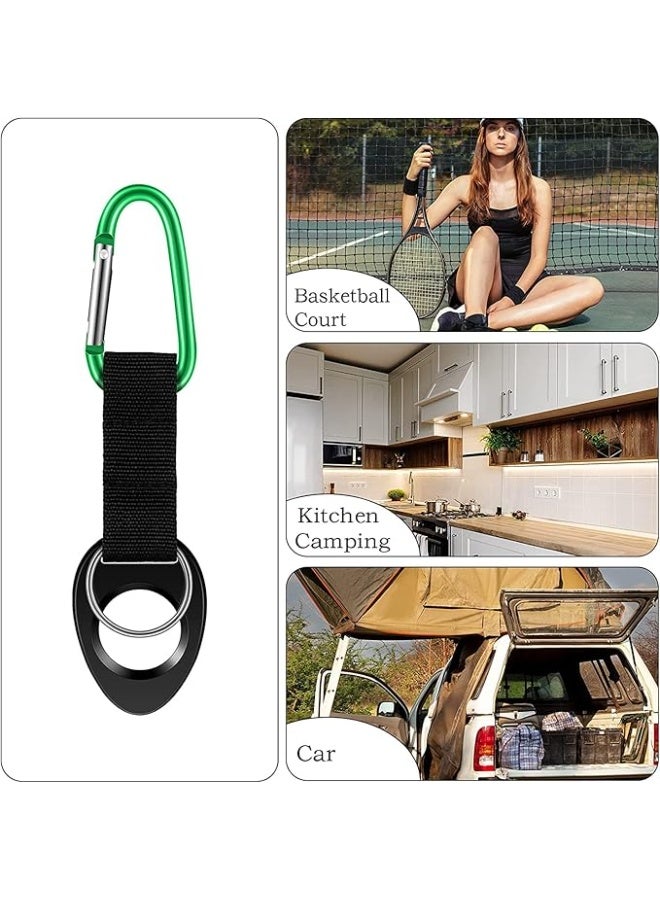 Durable Silicone Water Bottle Holder Hook Carrier with Carabiner Clip & Key Ring, Fits Any 12oz, 17oz and 25oz Water Bottles for Outdoor Activities Camping Hiking Traveling or Daily Use  - Image 4