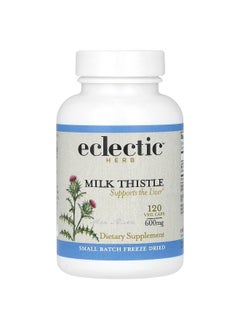 Eclectic Herb Eclectic Herb, Freeze Dried Milk Thistle, 2,400 mg, 120 Veg Caps (600 mg Per Capsule)  - Image 1