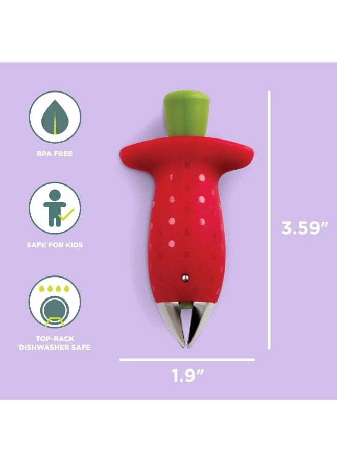 EasyLife - Strawberry Huller Portable Fruit Corer Gadget Fruit Vegetable Leaf Stem Remover Practical Kitchen Tool New - Image 1