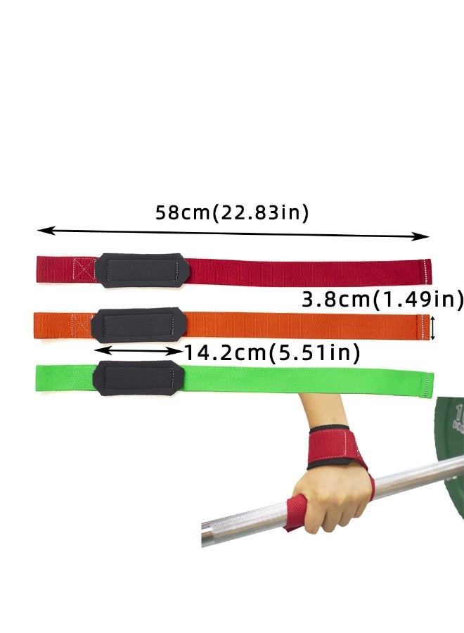 2-Piece Lifting Wrist Straps for Weightlifting  Gym Strength Training Wrist Cushion For Men Women Bodybuilding Deadlift Straps - Image 4