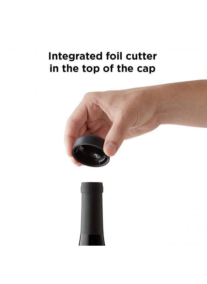 Rabbit Automatic Electric Corkscrew Wine Bottle Opener, One Size, Shiny Black