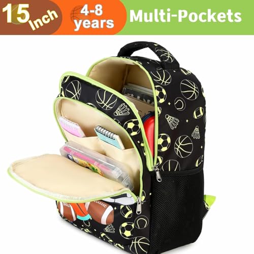 Frantic Waterproof Polyester 26 L School Backpack School Bag Daypack Picnic Bag For Boys & Girls(RR_Black_Multiple_Ball) - Image 4