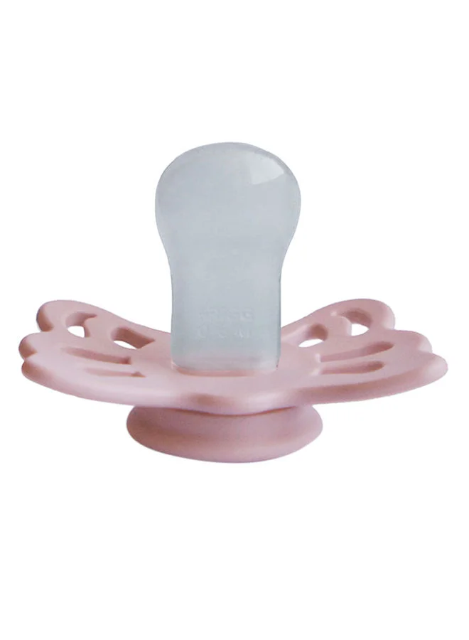 FRIGG Butterfly Anatomical Silicone Baby Pacifier 0-6M Baby Pink Size 1