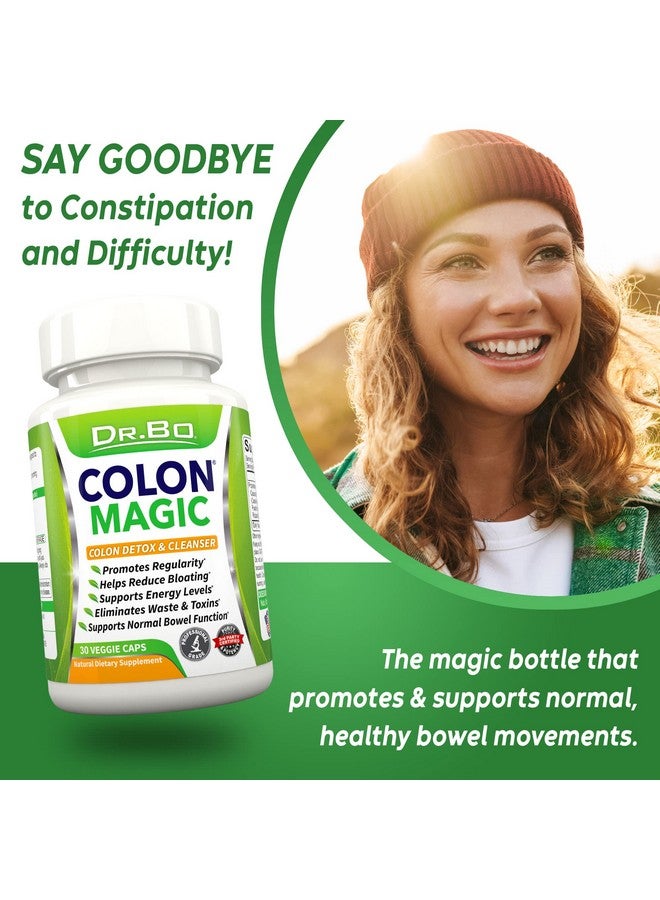 dr.bo Colon Cleanse Detox Formula - Natural Bowel Cleanser Pills for Intestinal Bloating & Fast Digestive Cleansing - Daily Constipation Relief Supplement Gut, Belly, Stomach - Women Men Herbal Weight Flush - Image 3