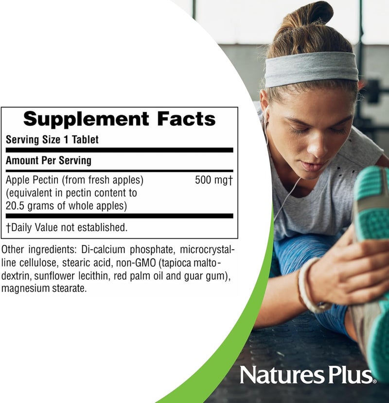 Nature's Plus, Apple Pectin, 500 mg, 180 Tablets - Image 5
