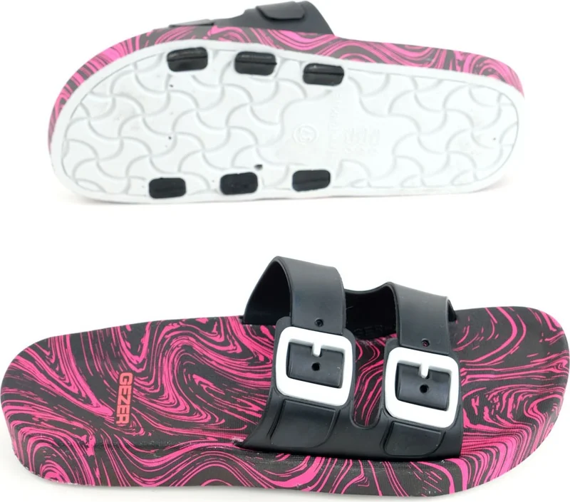 جيزر Women's Summer Airblow Patterned Home Garden Bathroom Wet Floor Suitable Slippers