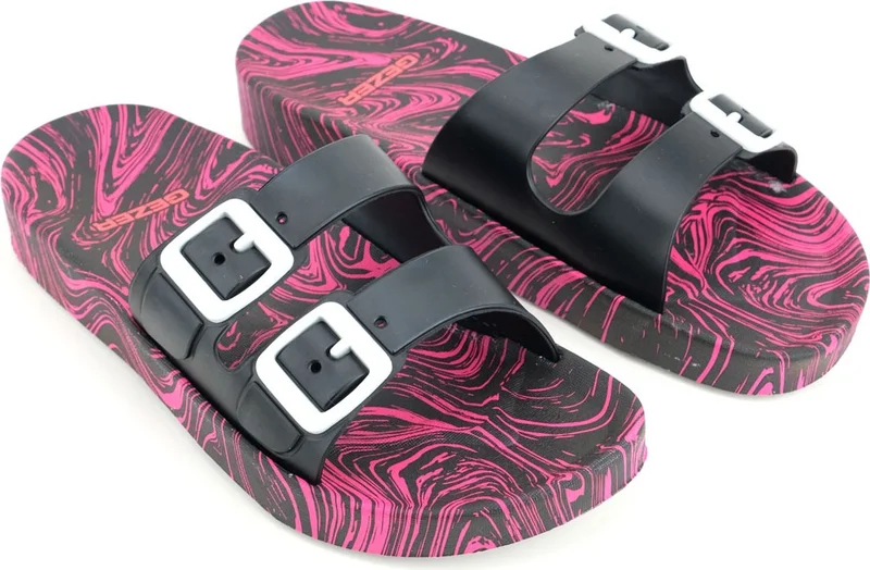 جيزر Women's Summer Airblow Patterned Home Garden Bathroom Wet Floor Suitable Slippers