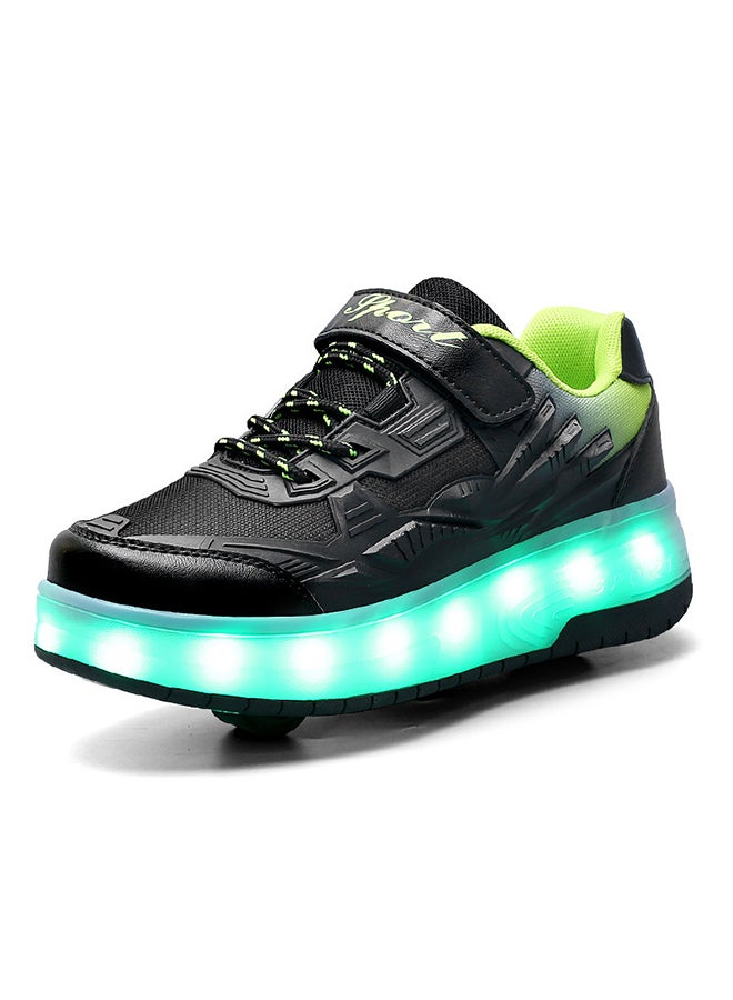 Loquat Roller Shoes USB Charge Girls Boys Sneakers with Wheels LED Roller Skates Shoes - Image 1