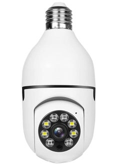 Bulb Camera 1080P, Night Vision IP Camera, PTZ Camera, 4X Digital Zoom Monitor, Home Security System, WiFi Camera Full Color