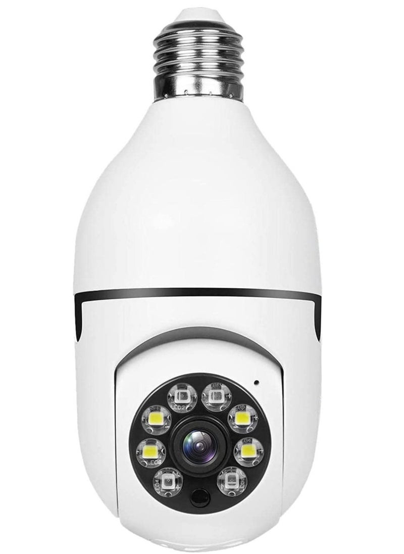 ELTRAZONE - Bulb Camera 1080P, Night Vision IP Camera, PTZ Camera, 4X Digital Zoom Monitor, Home Security System, WiFi Camera Full Color - Image 1