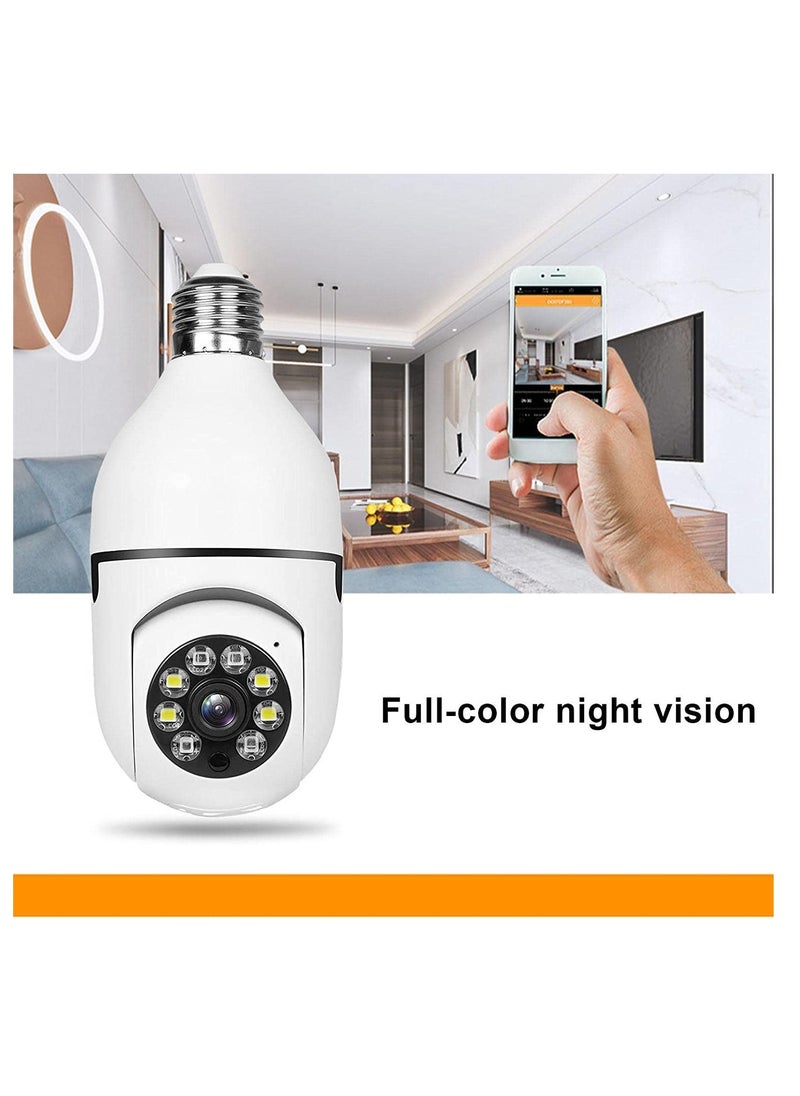 ELTRAZONE - Bulb Camera 1080P, Night Vision IP Camera, PTZ Camera, 4X Digital Zoom Monitor, Home Security System, WiFi Camera Full Color - Image 1