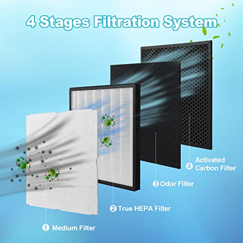 GoKBNY 1-Set MinusA2 Filter Replacement Kit Compatible with MinusA2 Purifier, SPA-700A, SPA-780A/N-[Odor Remover] - Image 3