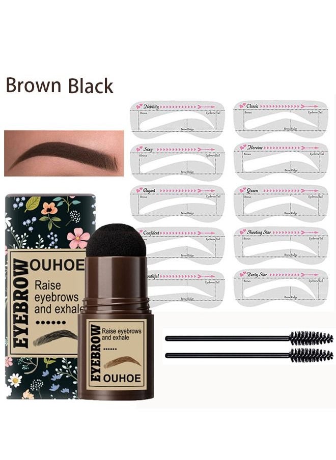 OUHOE Eyebrow Stamp Stencil Kit One Step Brow Stamp Shaping Kit  - Image 1