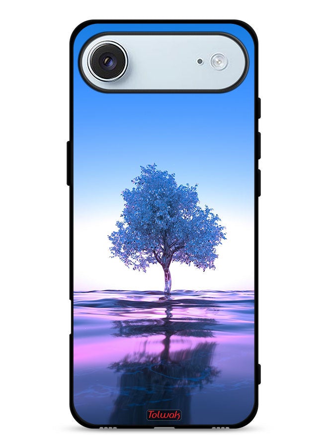Tolwak Apple iPhone Air Protective Case Cover Tree Neon Body Of Water Reflection Digital Art - Image 1