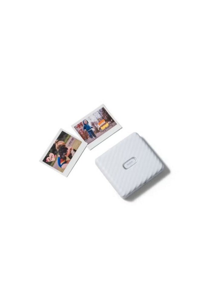 FUJIFILM Fujifilm Instax Link Wide Smartphone Printer – Bluetooth, QR Print Mode, 2.4x3.9” Wide Prints, App Editing – Ash White  - Image 3