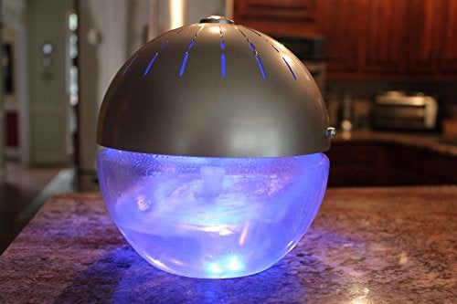 EcoGecko Earth Globe Air Revitalizer, Air Washer, Air Freshener, Room Aromatizer, Aroma and Essential Oil Diffuser with 10ML Lavender Oil, Silver - Image 3