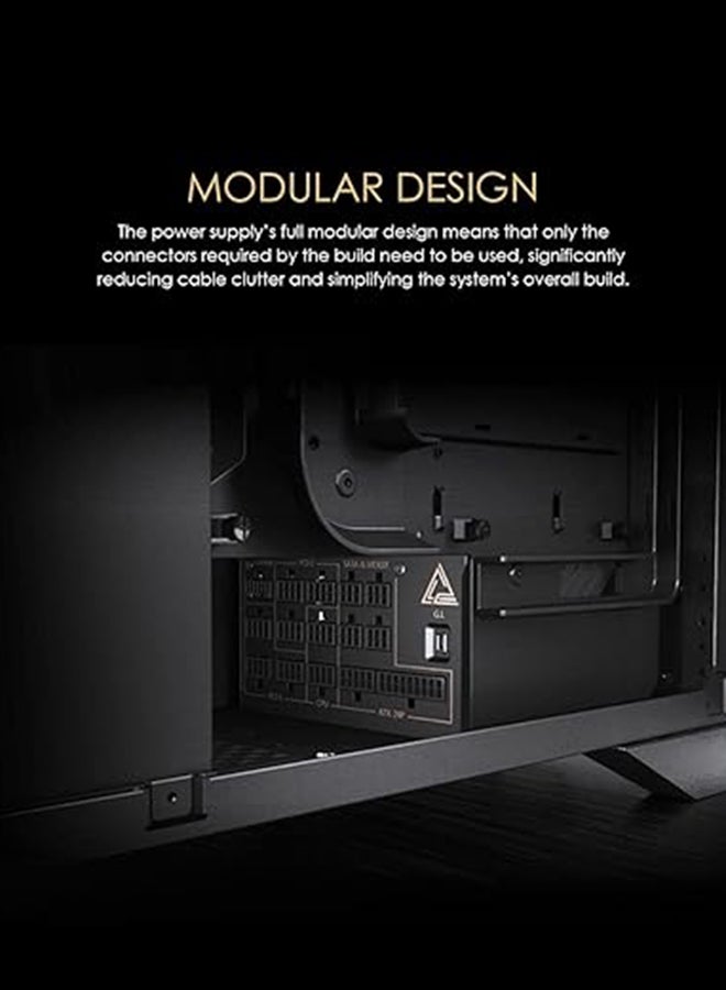 MSI MEG Ai1300P PCIE 5 & ATX 3.0 Gaming Power Supply - Full Modular - 80 Plus Platinum Certified 1300W - 100% Japanese 105°C Capacitors - Compact Size - ATX PSU - Image 3