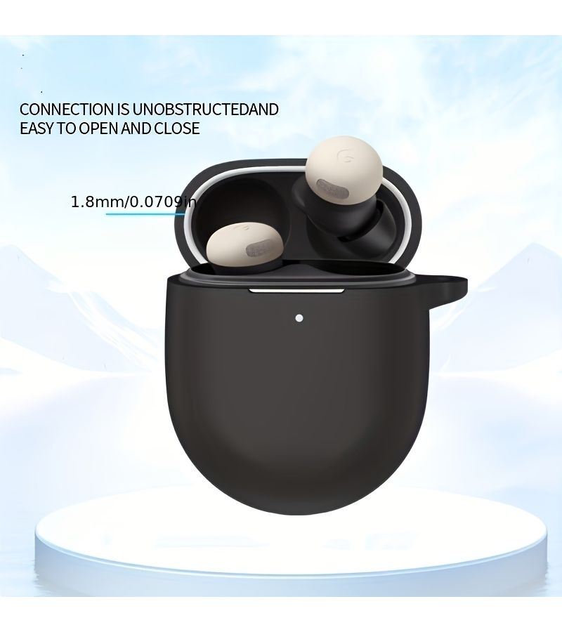 Protective Case For Google Pixel Buds Pro 2 Full Coverage Dustproof Midnight Blue - Image 5