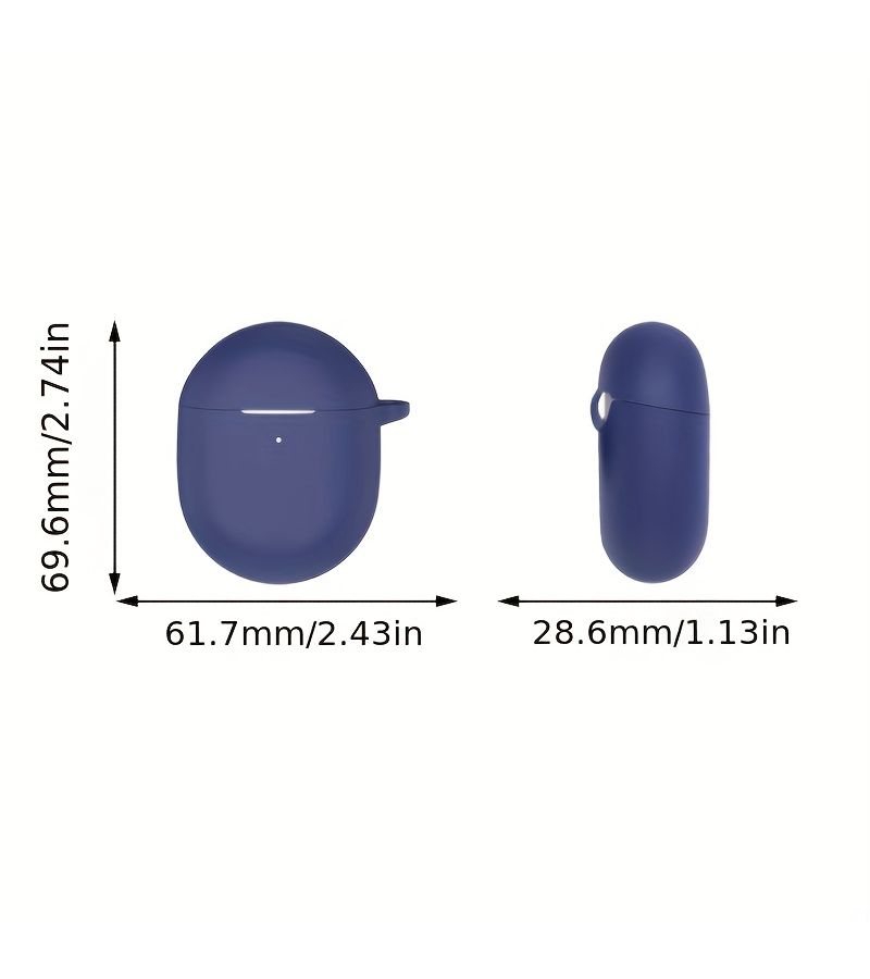 Protective Case For Google Pixel Buds Pro 2 Full Coverage Dustproof Midnight Blue - Image 2