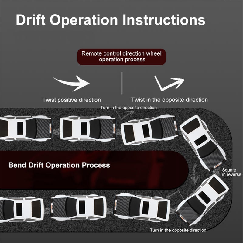 Remote Control Car, 1:16 Scale 2.4G Remote Control Drift Car High Speed 4WD Racing Car with Extra Drift Tires - Image 4