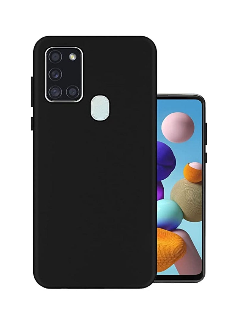 vesus Silicone Anti-Shock Protective Case For Samsung Galaxy A21s Black - Image 1