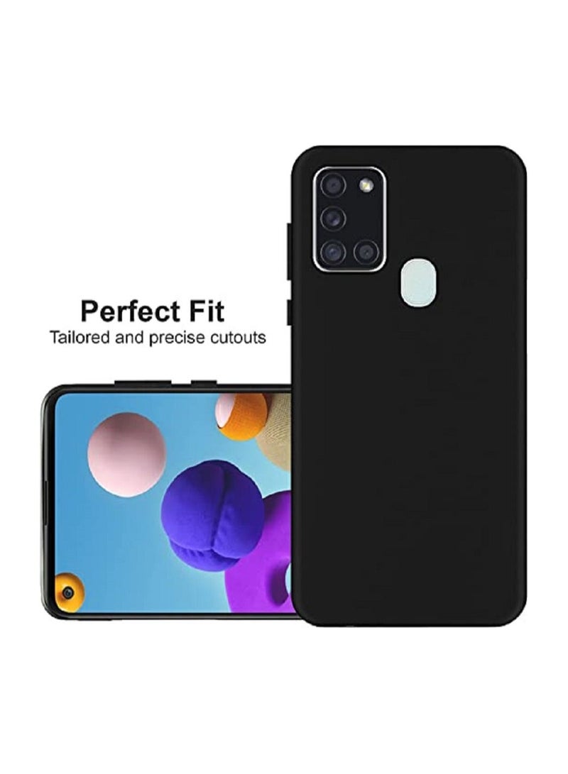 vesus Silicone Anti-Shock Protective Case For Samsung Galaxy A21s Black - Image 2