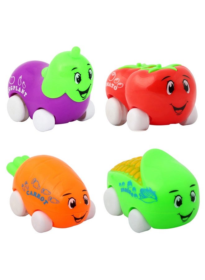 1ST STEP Veggies Friction/Push & Go/Friction Powered Toy - Pack of 4 - Image 1