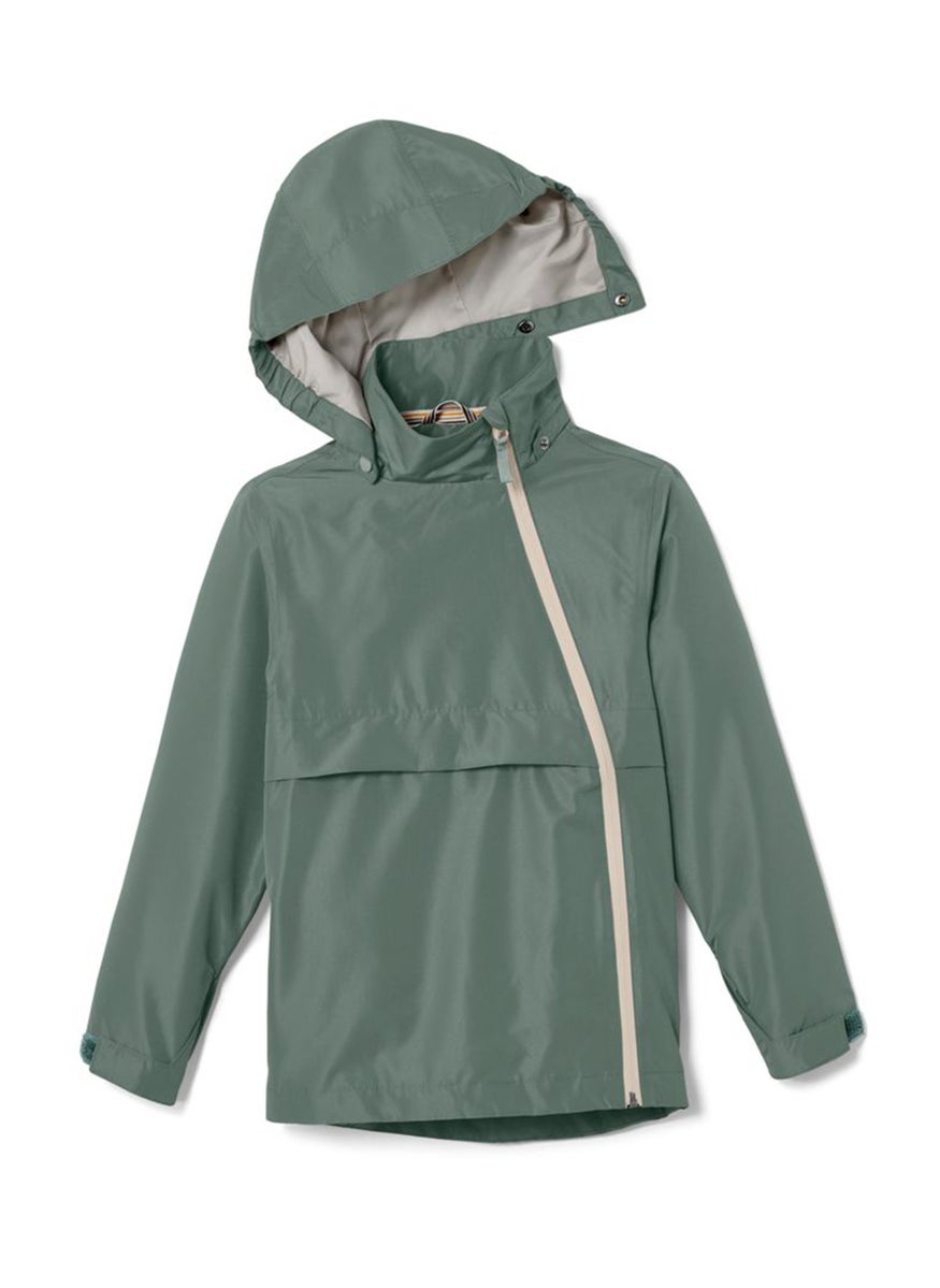 Tchibo Kids Boy Solid Hooded Jacket, Olive  - Image 2