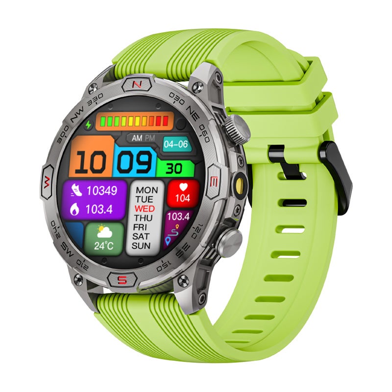 Smart Watch: AMOLED Display Bluetooth 5.2 IP68 Waterproof - Accurate Health Monitor Fitness Tracker for Android iOS Users Sports Enthusiasts Daily Use - Image 1