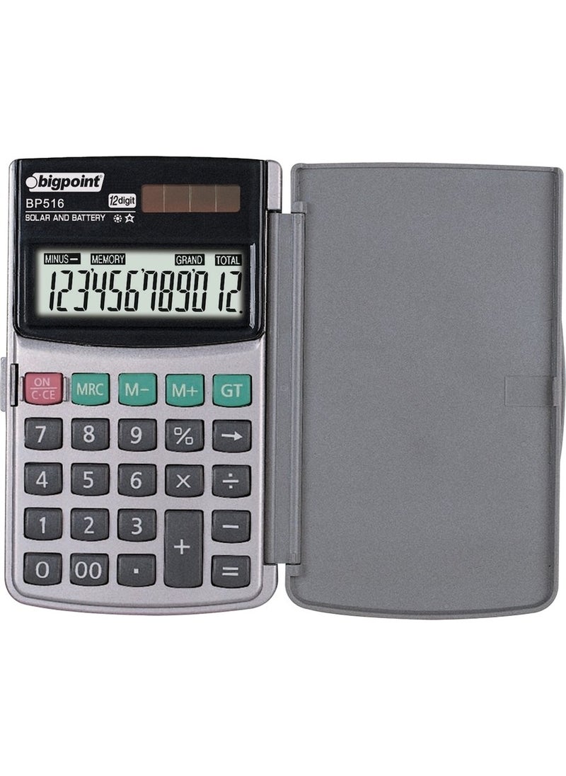 Bigpoint Calculator 12 Digit Pocket Size 