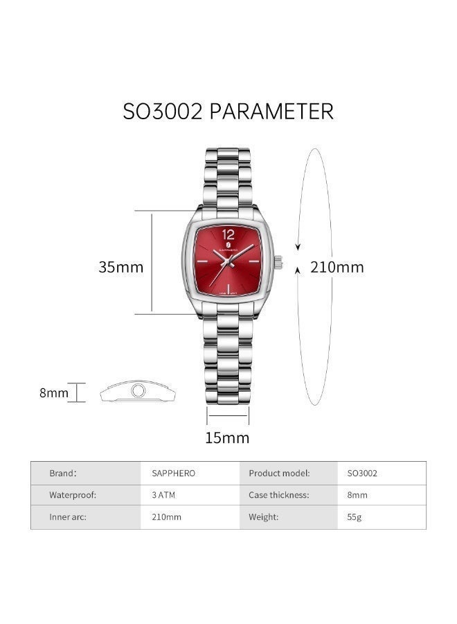 SAPPHERO Wrist Watch for Women Luxury Ladies Watches Women's Bracelet Watch Small Stainless Steel Analog 5ATM Waterproof Watches for - Image 5