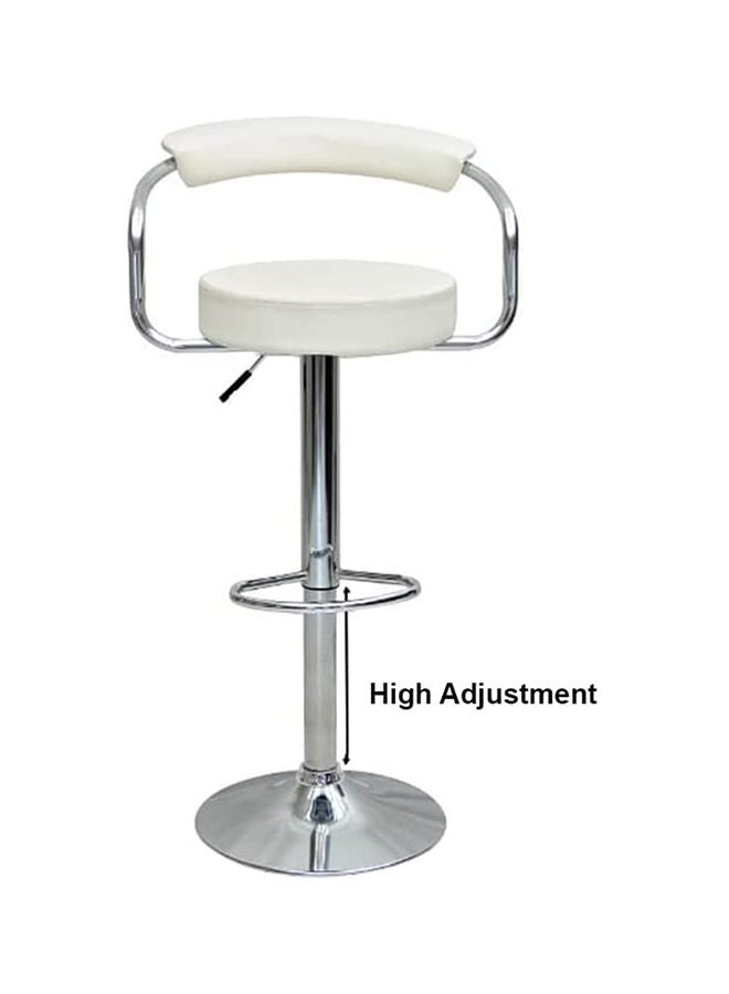 KARNAK Barstool Chair PU Leather And Stainless Steel Base Adjustable Bar Stool Height 360° Swivel  - Image 1