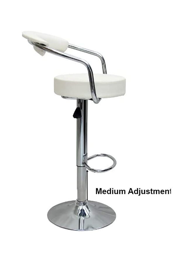 KARNAK Barstool Chair PU Leather And Stainless Steel Base Adjustable Bar Stool Height 360° Swivel  - Image 2