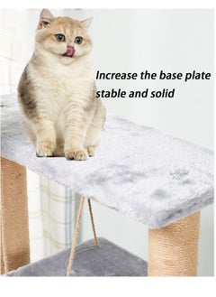 Kidle Wooden Pet Cat Climbing Frame Cat Tree Toy With Cat House Cat Jumping Platform Claw Sharpening Cat Scratching Post 58*37*130cm  - Image 4