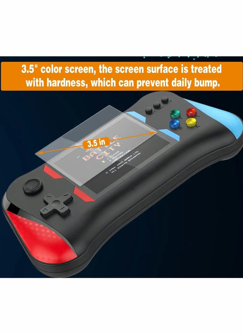 Excefore - Portable Handheld Game Console for Kids Adults, 3.5 inches Large Screen Preloaded 500 FC/NES Classic Retro Video Games, 1200mAh Rechargeable Battery Support for Connecting TV and Two Players - Image 1