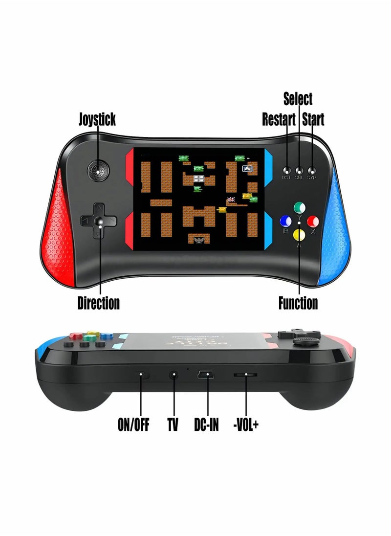 Excefore - Portable Handheld Game Console for Kids Adults, 3.5 inches Large Screen Preloaded 500 FC/NES Classic Retro Video Games, 1200mAh Rechargeable Battery Support for Connecting TV and Two Players - Image 1