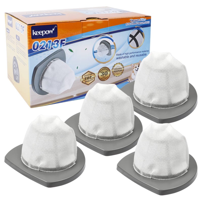 KEEPOW Featherweight Replacement Filters Compatible with Bissell Featherweight Stick Lightweight Bagless Vacuum 2033 20334 2033M 20331 20333 20336 20339 4Pack
