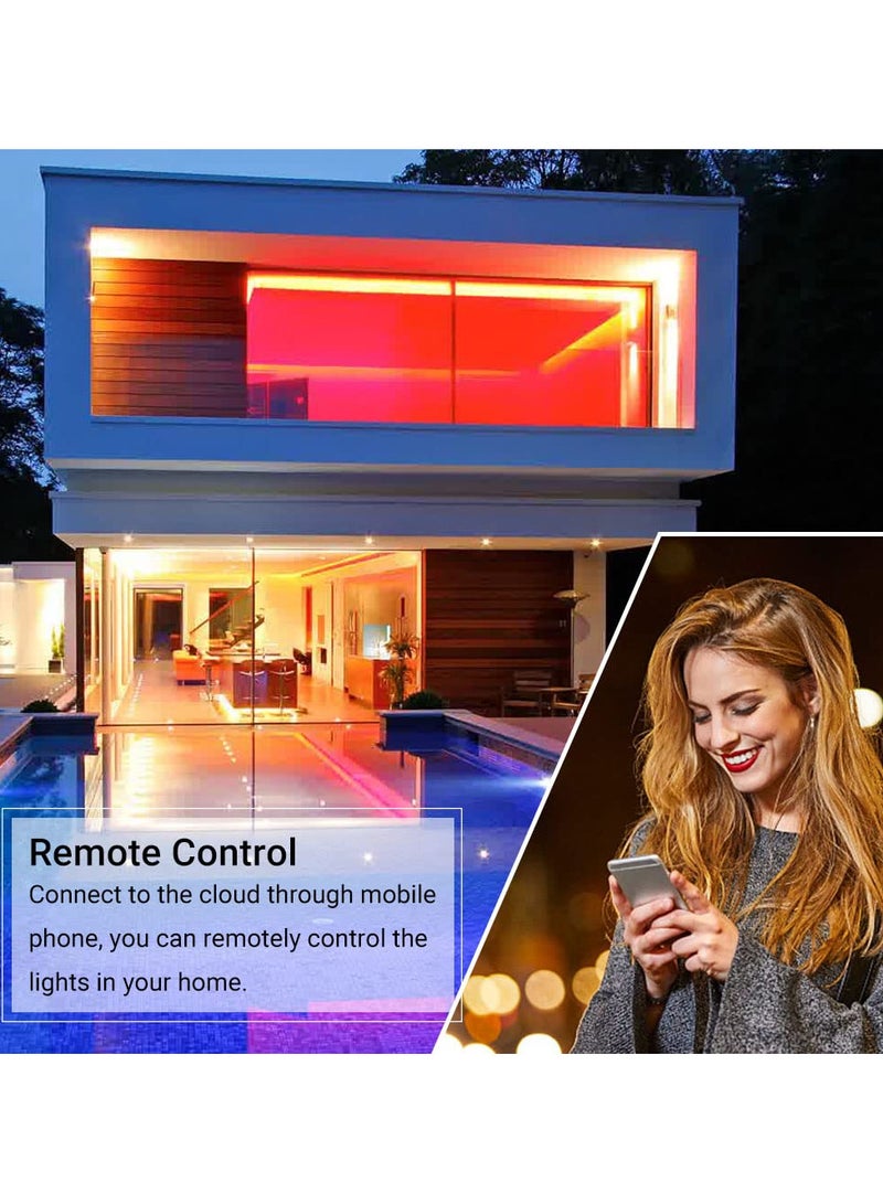KAMZAI Smart Led Strip Lights Compatible with Amazon Alexa & Google Home For Room Decoration (Upgraded Controller) (15M RGB Smart LED Strip Light) - Image 4